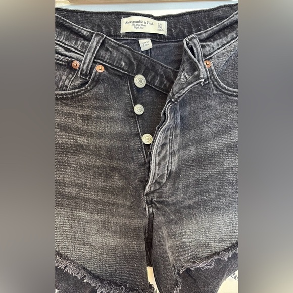 Abercrombie & Fitch the dad high rise shorts , sz 24 - Picture 6 of 7